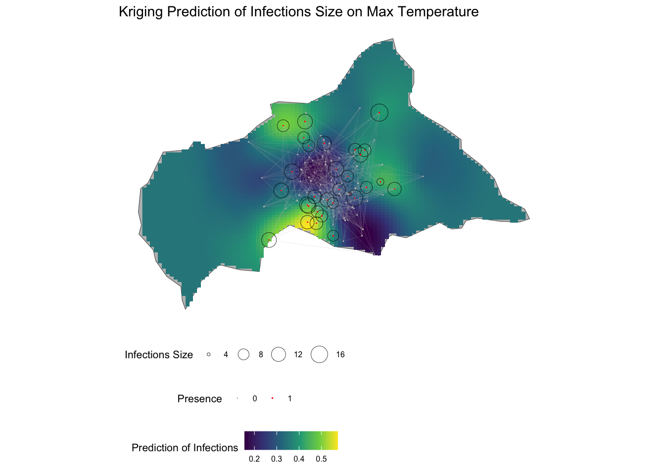 Kriging Map of Central African Rep.
