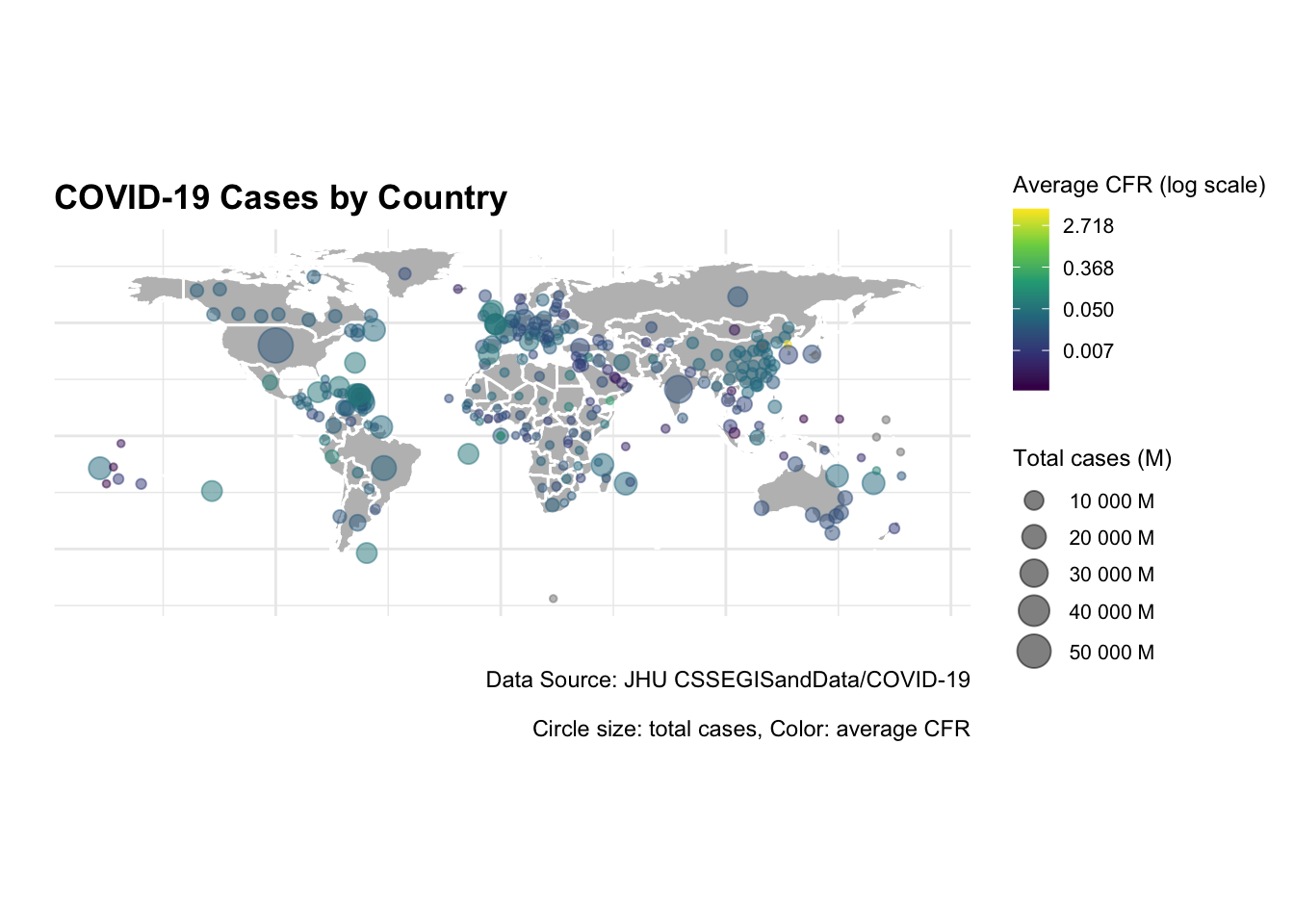 COVID-19 Cases by Country