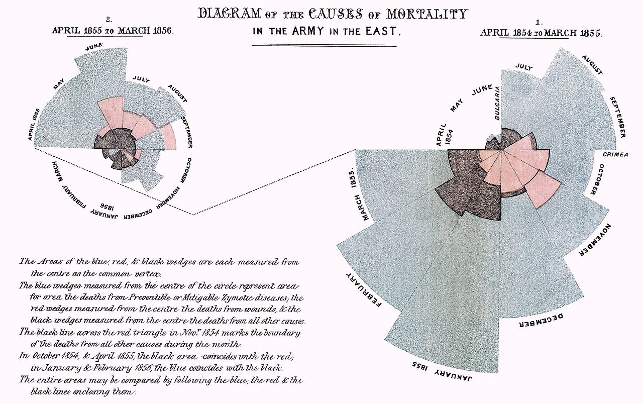 Florence Nightingale's Coxcomb Chart - 1858